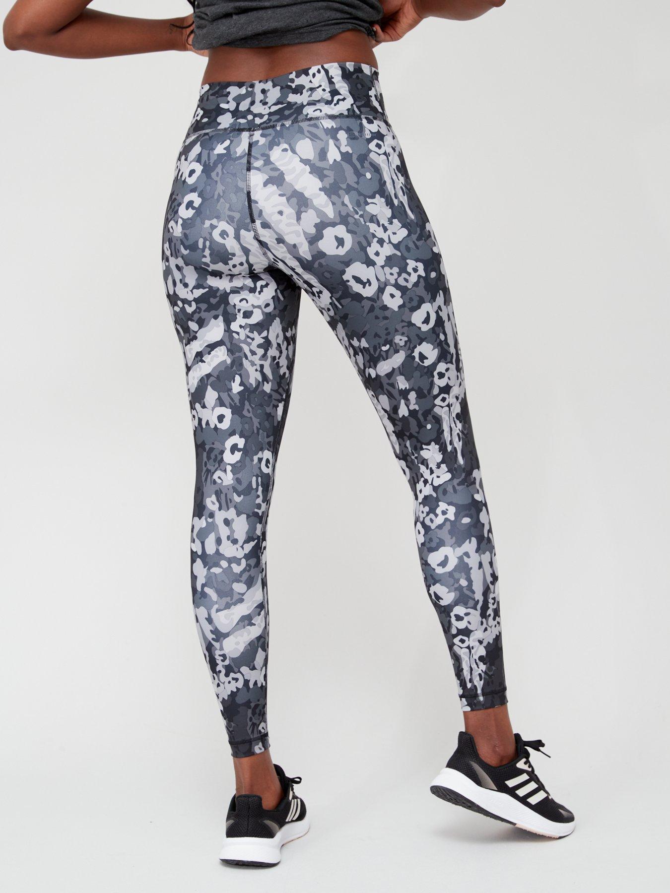 adidas Women's Train Essentials All Over Print Leggings - Grey