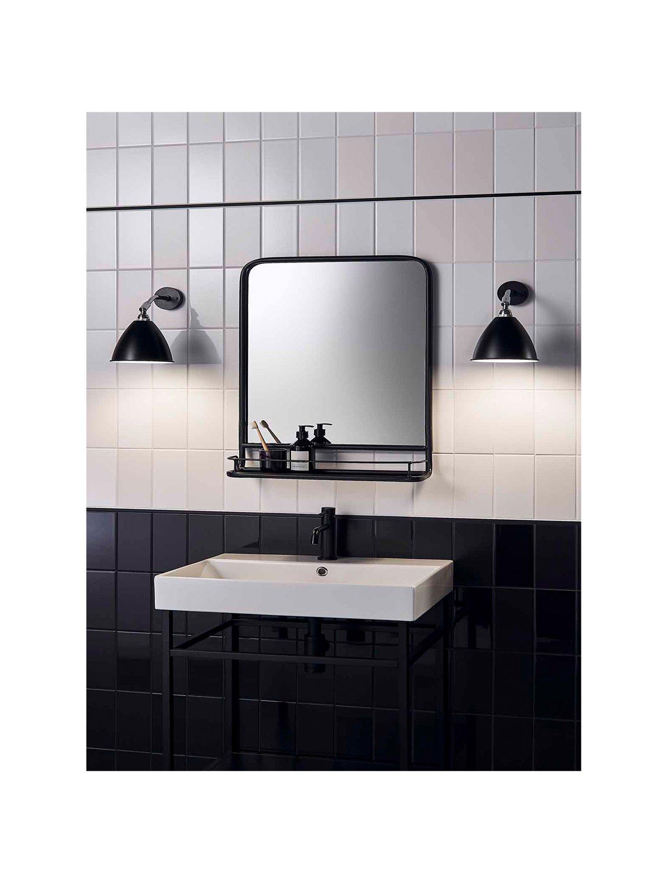 Topps Tiles Matrix Black Matt 9.8cm x 19.8cm (Box of 50 Tiles) very.co.uk