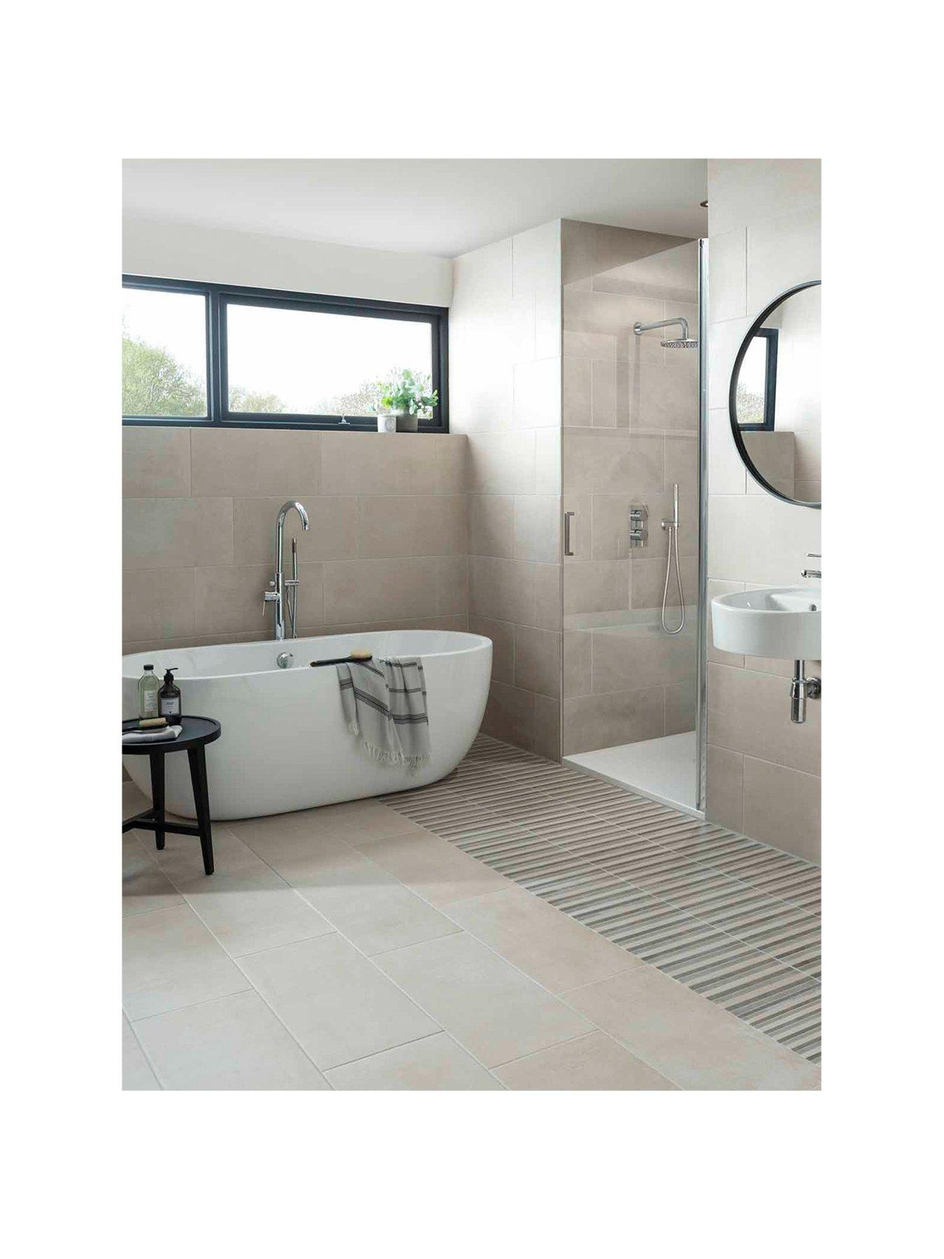 Topps Tiles Tekno Bone 30cm x 60cm (Box of 7 Tiles) very.co.uk