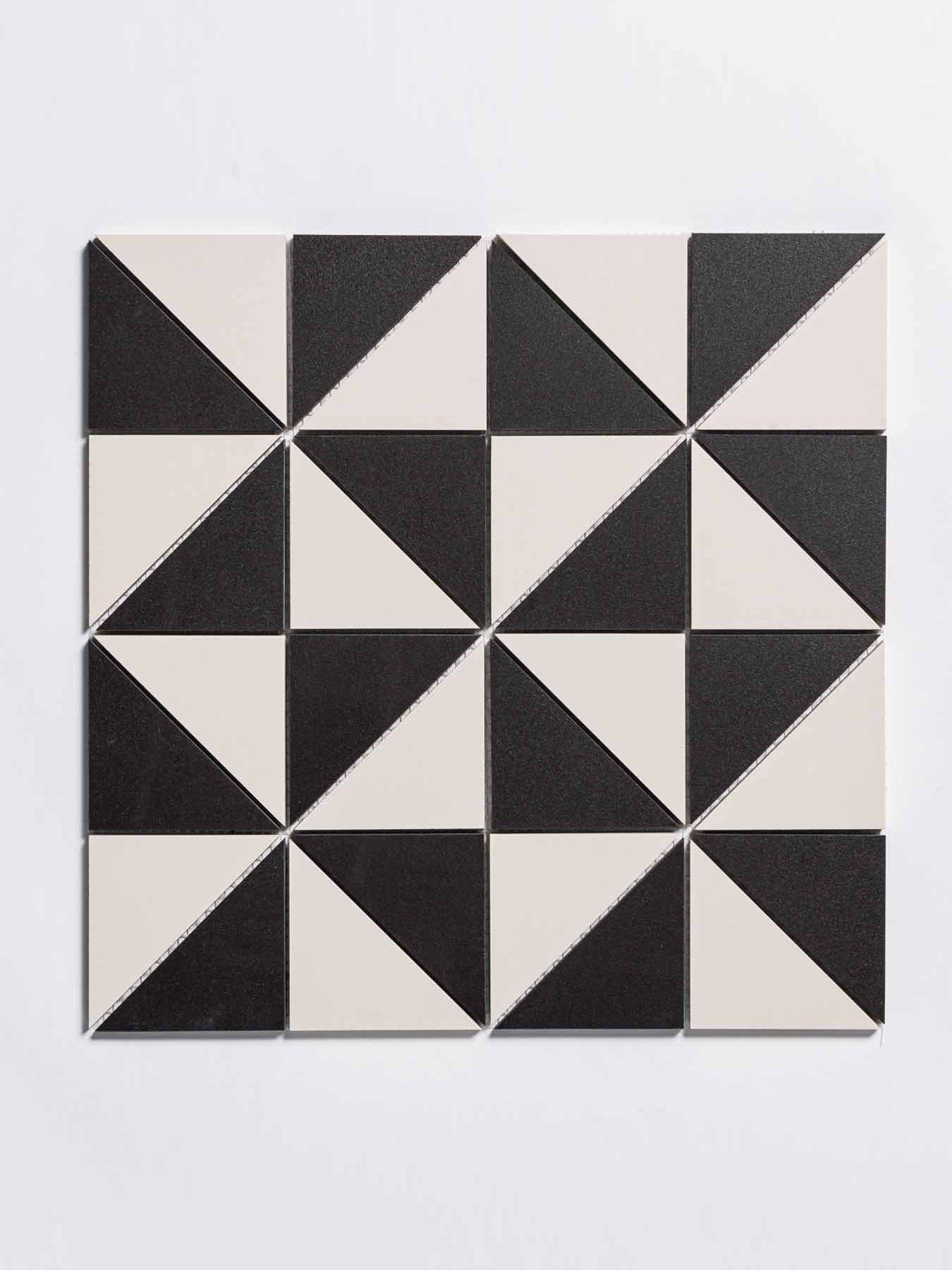 Topps Tiles Darlington Black & White 38cm x 38cm (Box of 7 Tiles