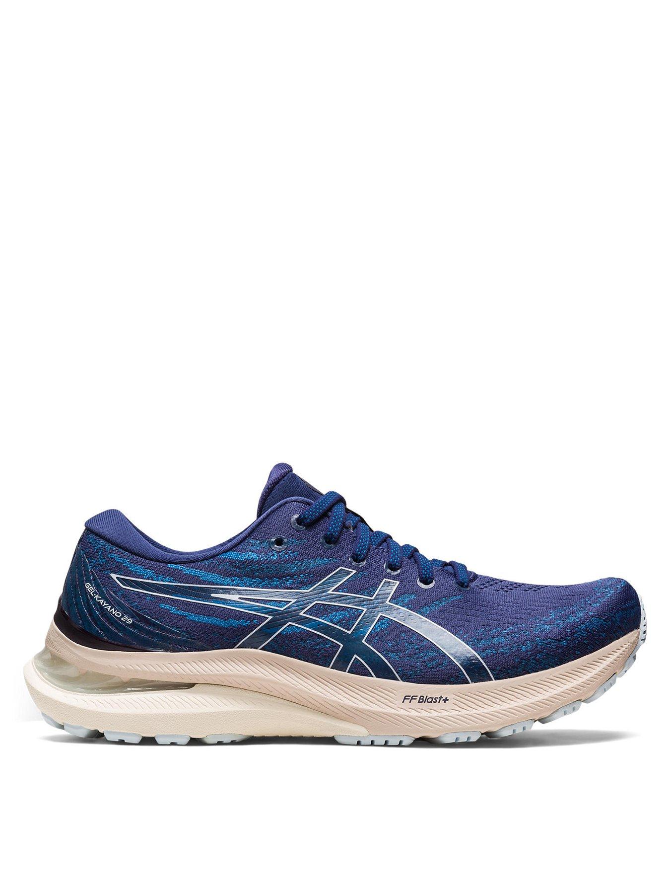 Asics navy deals trainers