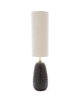 Product photograph of Casa Dot Textured Floor Lamp from very.co.uk