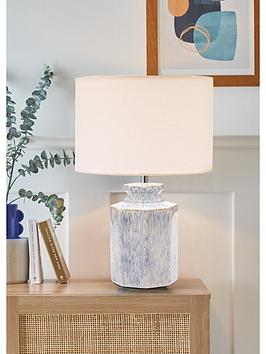 Product photograph of Very Home Nori Ceramic Table Lamp from very.co.uk