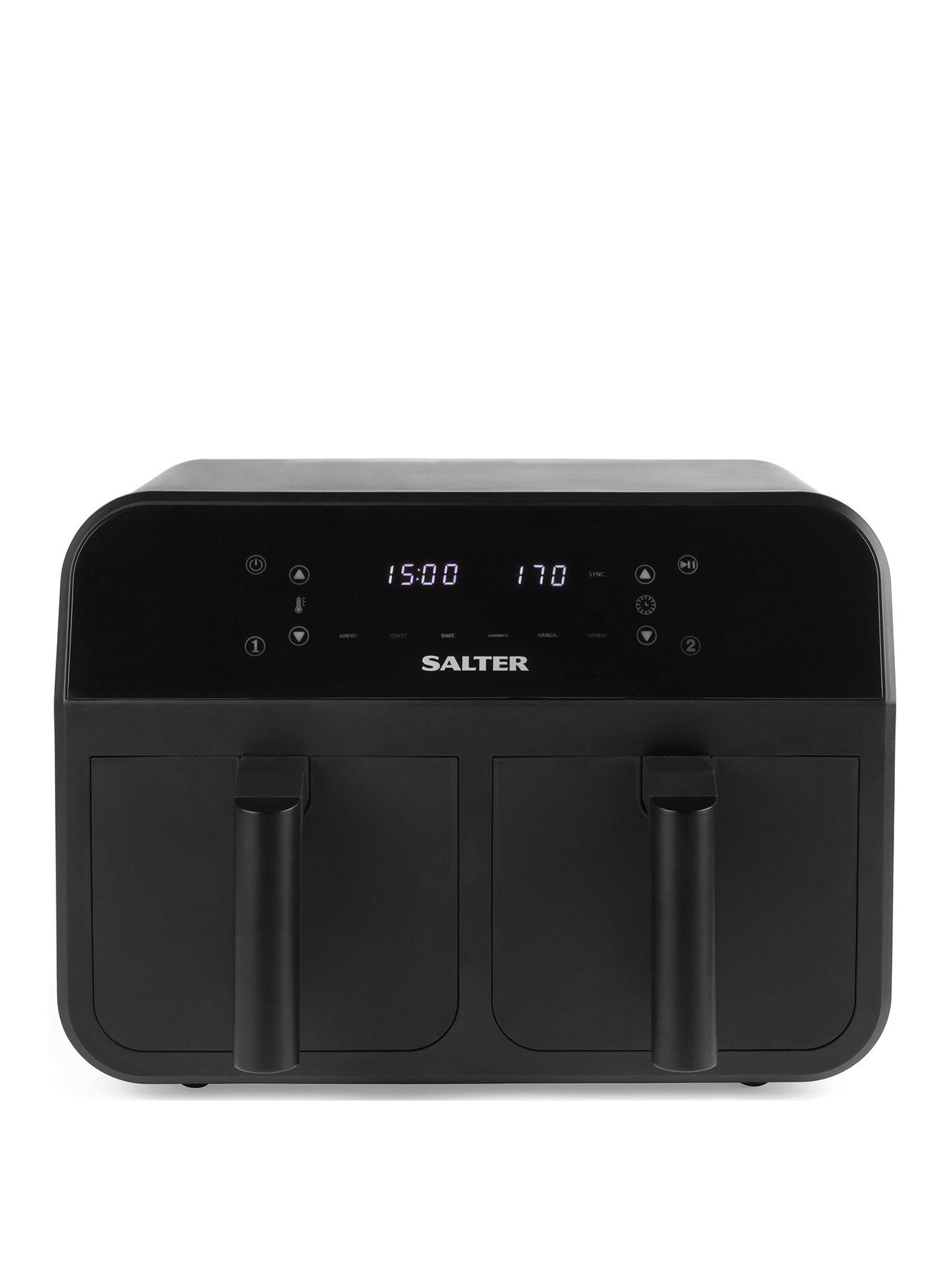 Product photograph of Salter Dual Air Fryer 7 4l from very.co.uk