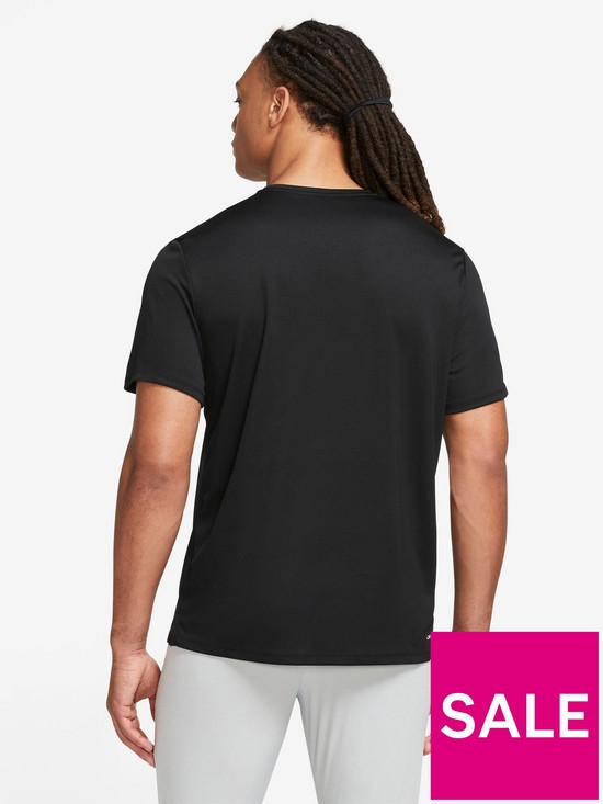 stillFront image of nike-run-miler-t-shirt-black