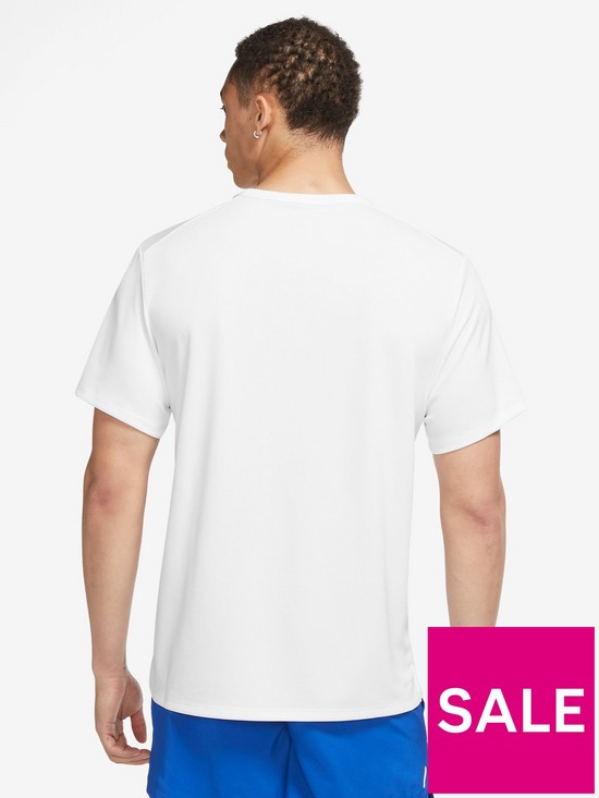 stillFront image of nike-run-miler-t-shirt--white
