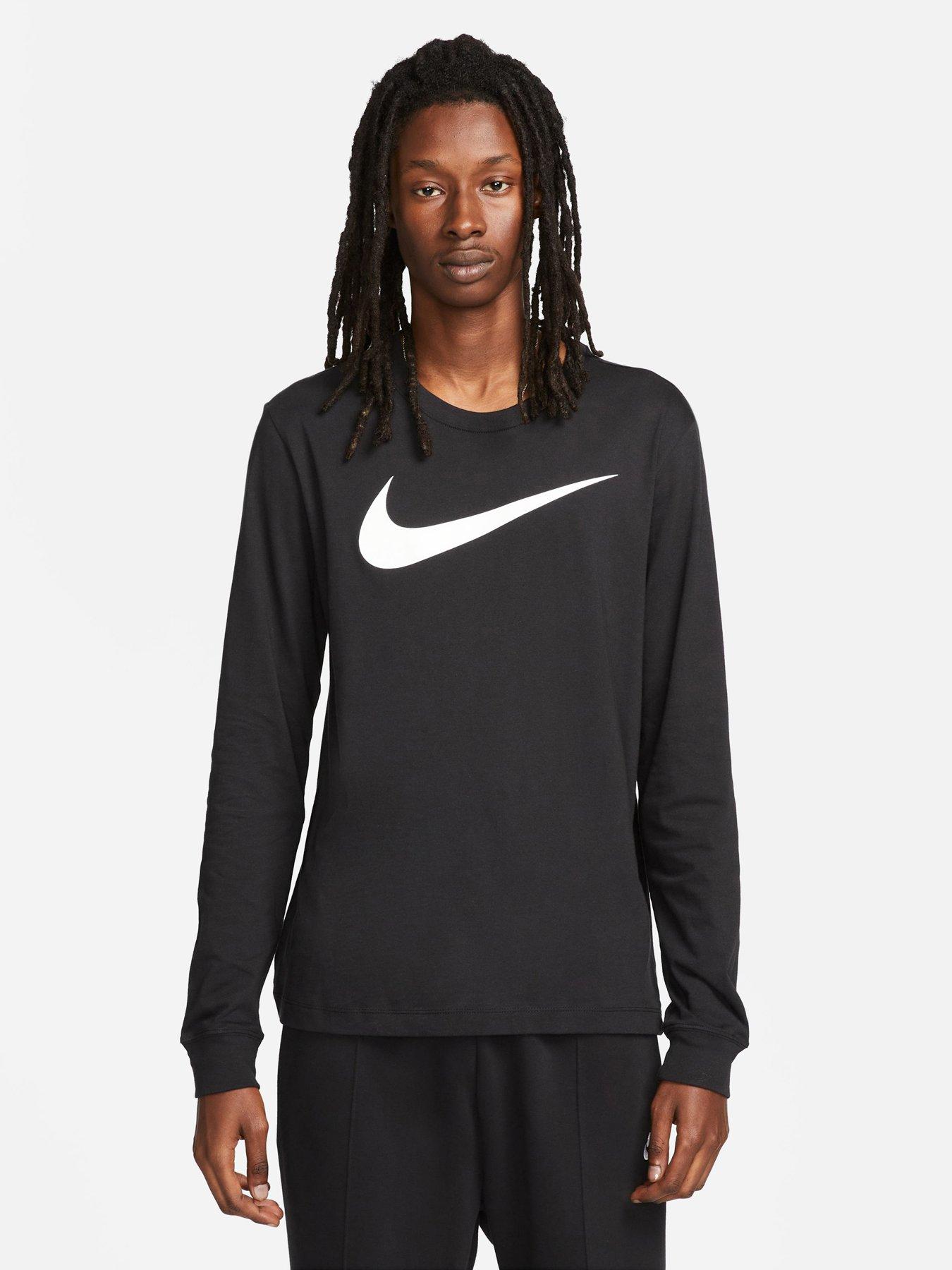 Black and white shop nike t shirt