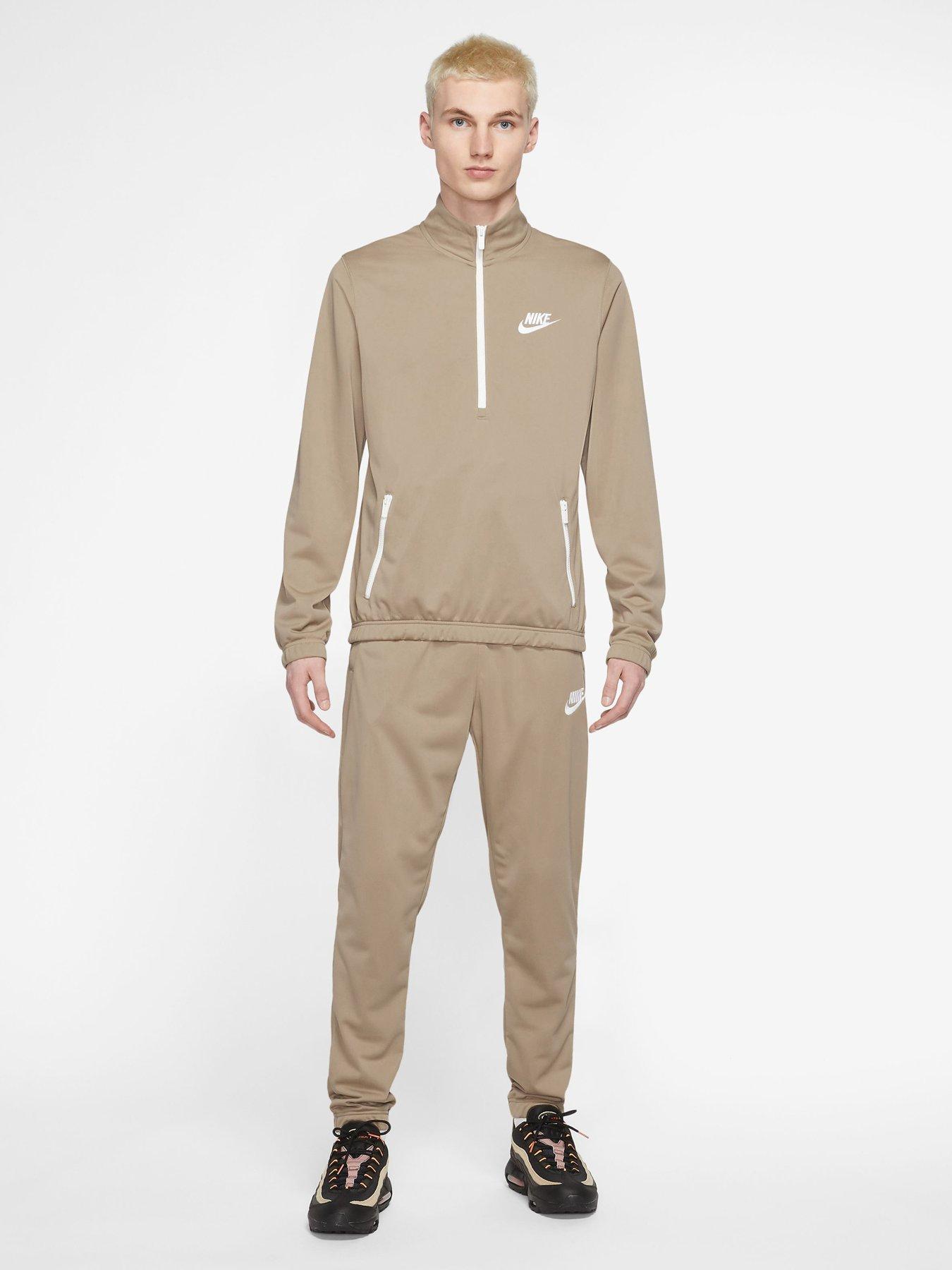 Nike khaki tracksuit sales mens