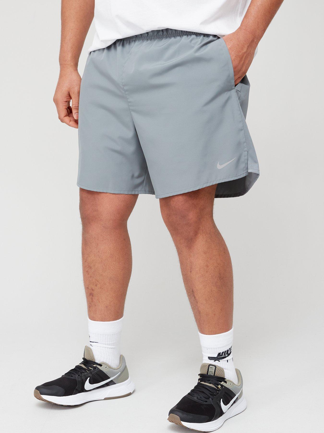 Nike Run Challenger Dri Fit 7inch Brief Lined Short - Grey | very.co.uk