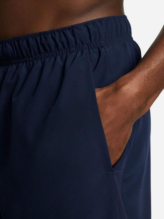 outfit image of nike-mens-run-challenger-dri-fit-7-brief-lined-short-navy