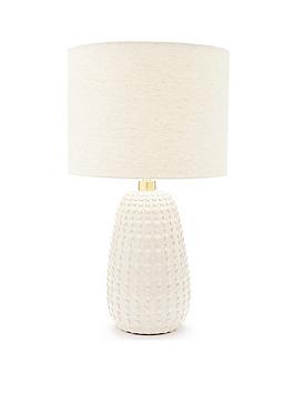 Product photograph of Casa Dot Table Lamp - Nude from very.co.uk