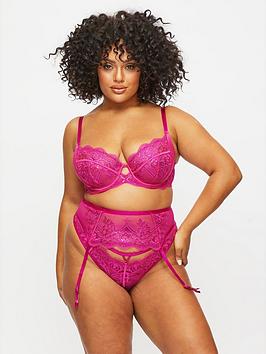 ann summers bras the decadent fuller bust non pad balcony bra - bright pink, bright pink, size 44ff, women