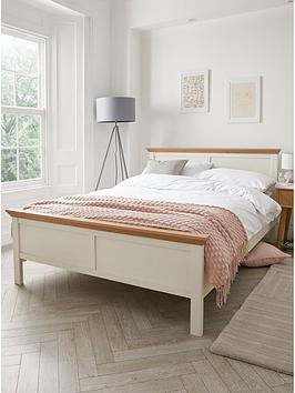 Product photograph of Very Home Hanna Bed Frame With Mattress Options Buy Amp Save - Bed Frame With Memory Mattress from very.co.uk