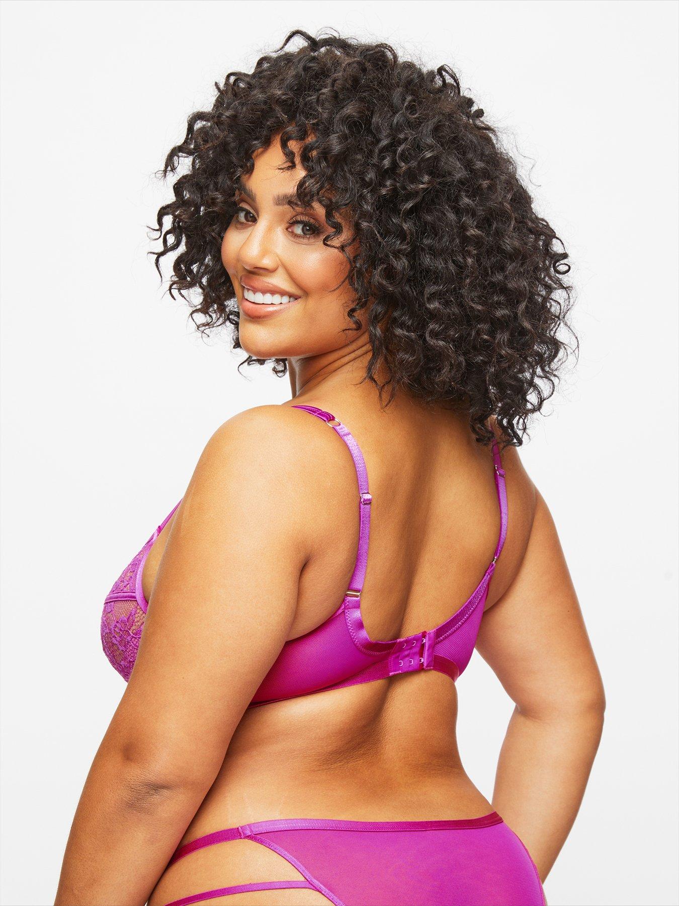 Ivory Rose: Radiant Purple High Apex Triangle Bikini