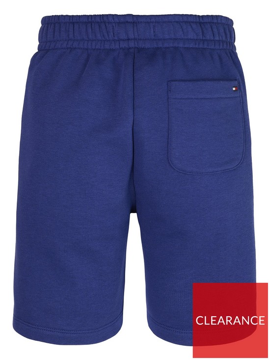 back image of tommy-hilfiger-boys-hilfiger-varsity-sweat-shorts-blue