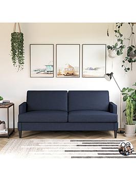 Product photograph of Queer Eye Qe Asher Linen Sofa - Blue from very.co.uk