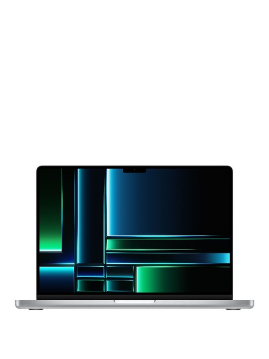 front image of apple-macbook-pro-m2-pro-2023-14-inchnbspwith-12-core-cpu-and-19-core-gpu-1tb-ssd-silver