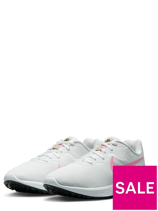 Nike Revolution 6 - White/Pink | very.co.uk