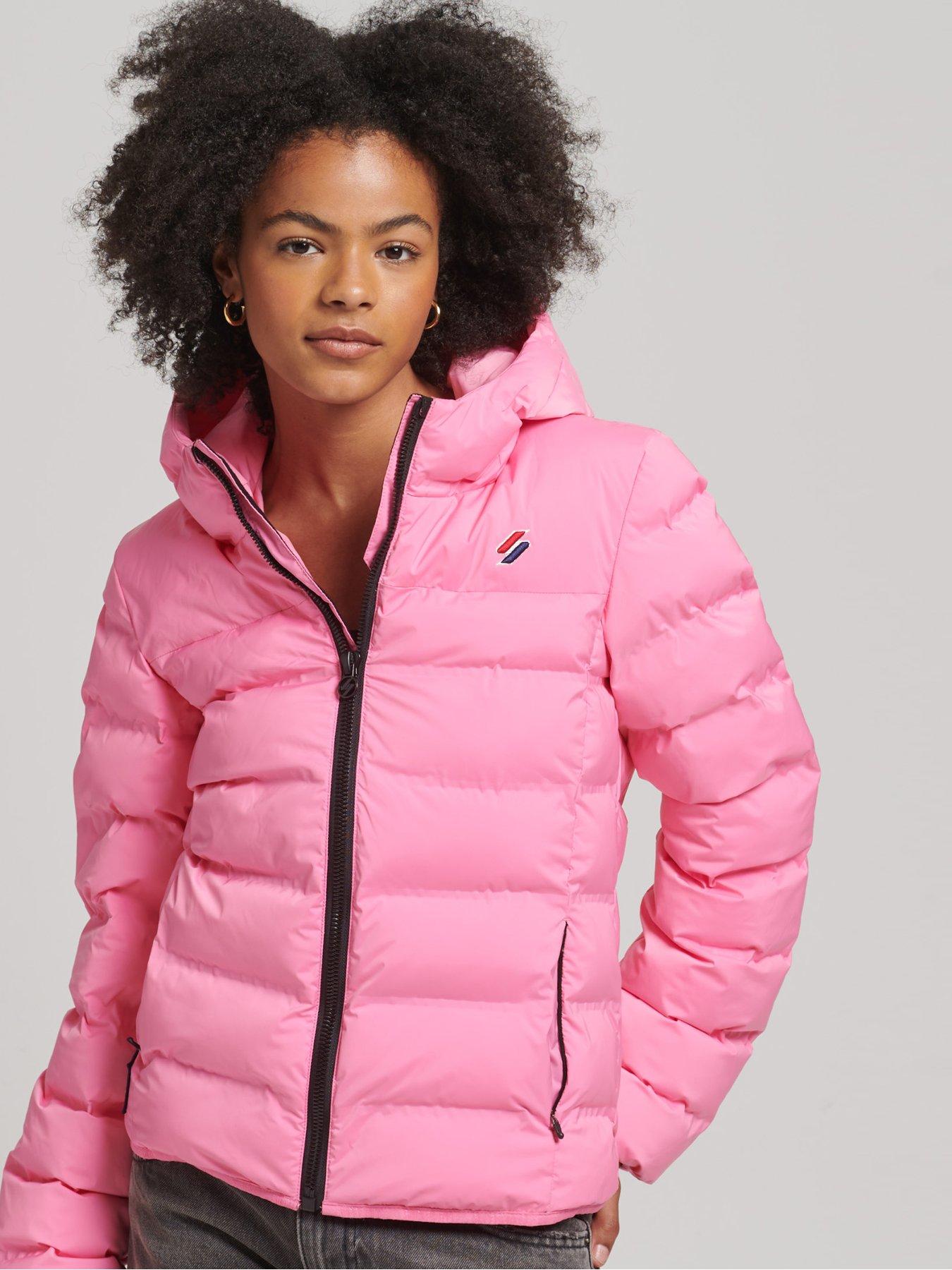 Ladies pink coats on sale uk