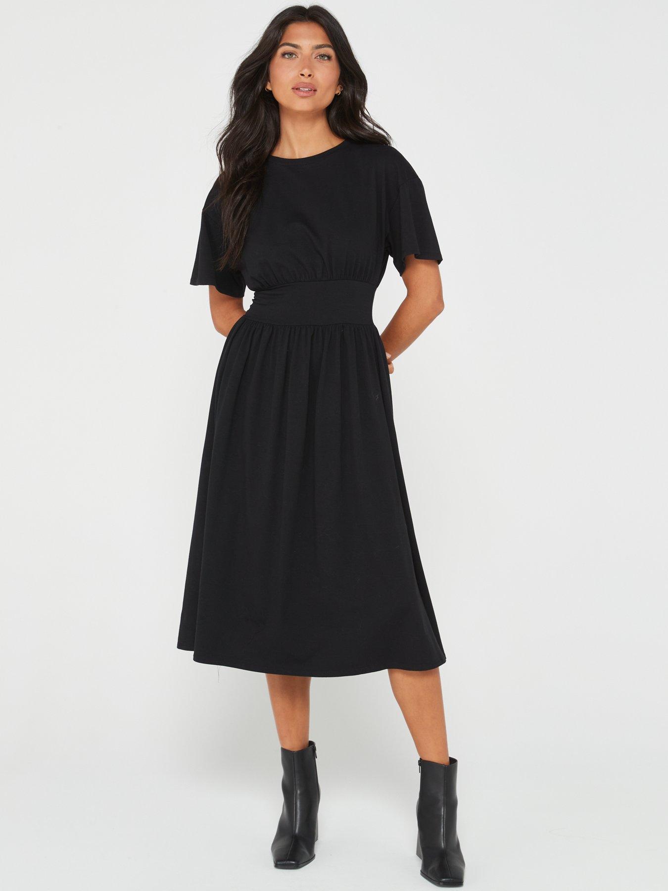 V by sale very black dress