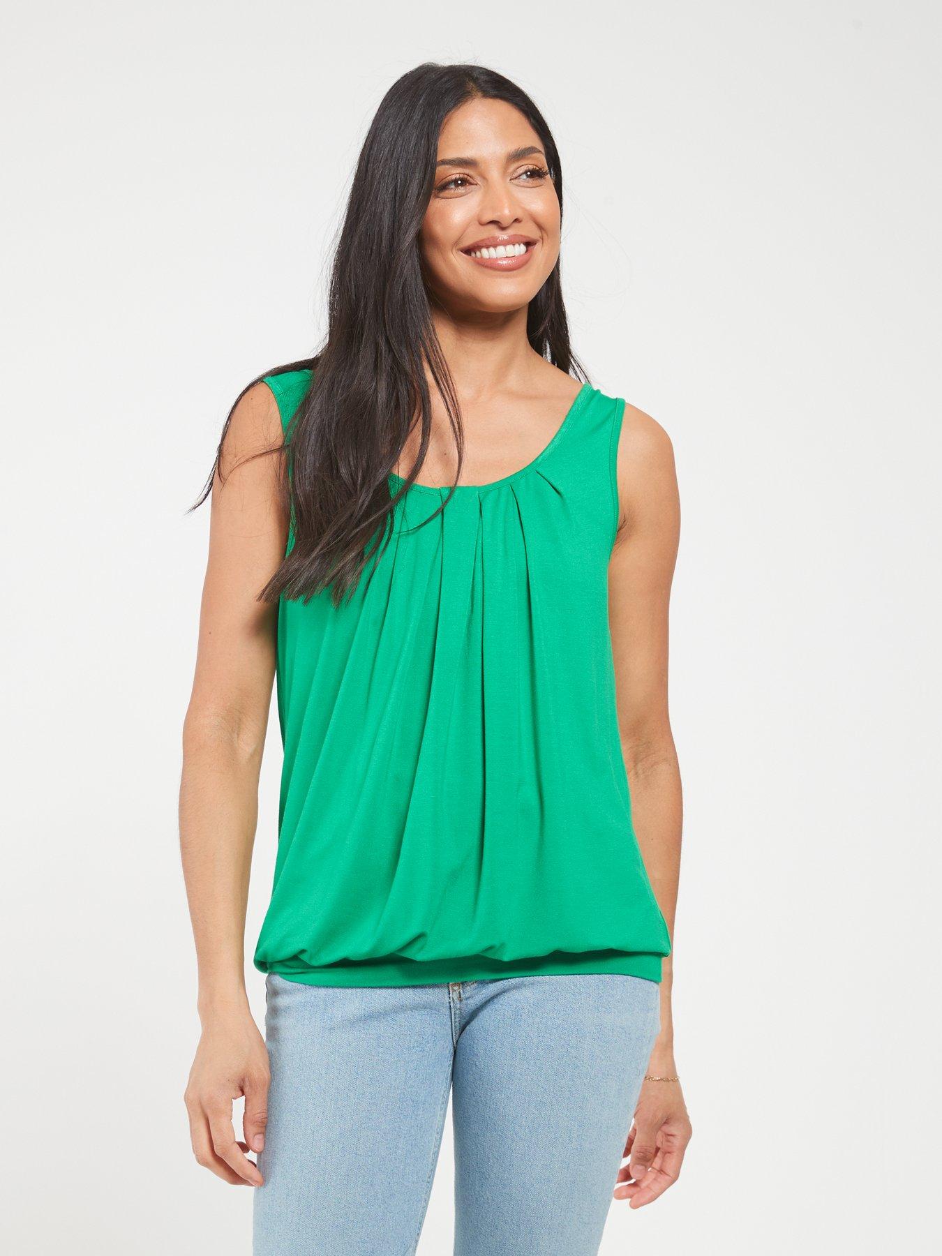 Bubble hem store vest tops uk