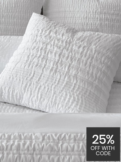 catherine-lansfield-lennon-stripe-seersucker-filled-cushion-in-white