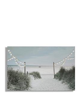 Product photograph of Art For The Home Shore Stroll Led Canvas from very.co.uk