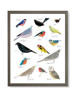 Product photograph of Art For The Home Bird Song Framed Print from very.co.uk