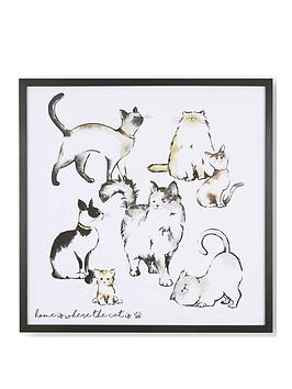 Product photograph of Art For The Home Home Is Where The Cat Is from very.co.uk