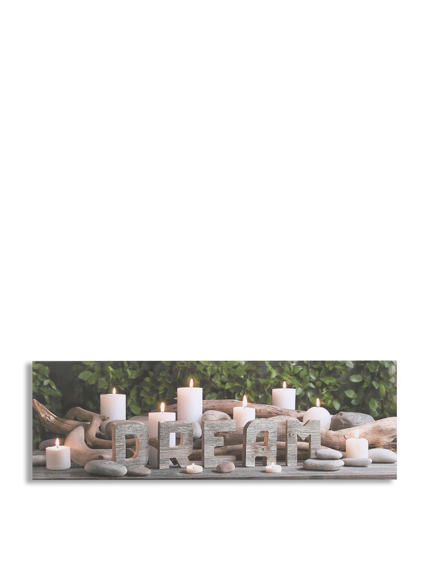 Product photograph of Art For The Home Dream Led Canvas Wall Art from very.co.uk