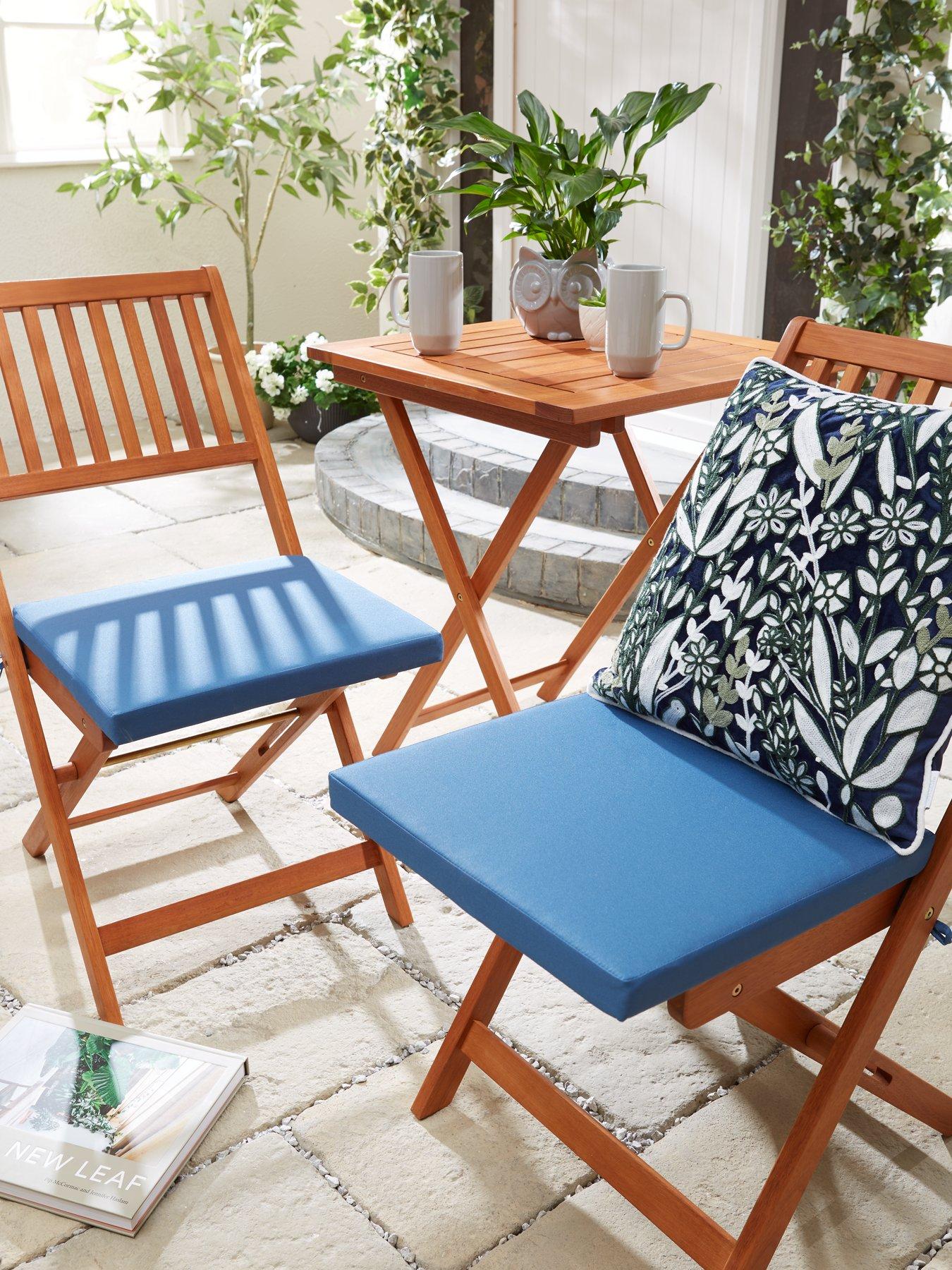 Product photograph of Pack Of 2 Seat Pads - Dark Blue from very.co.uk