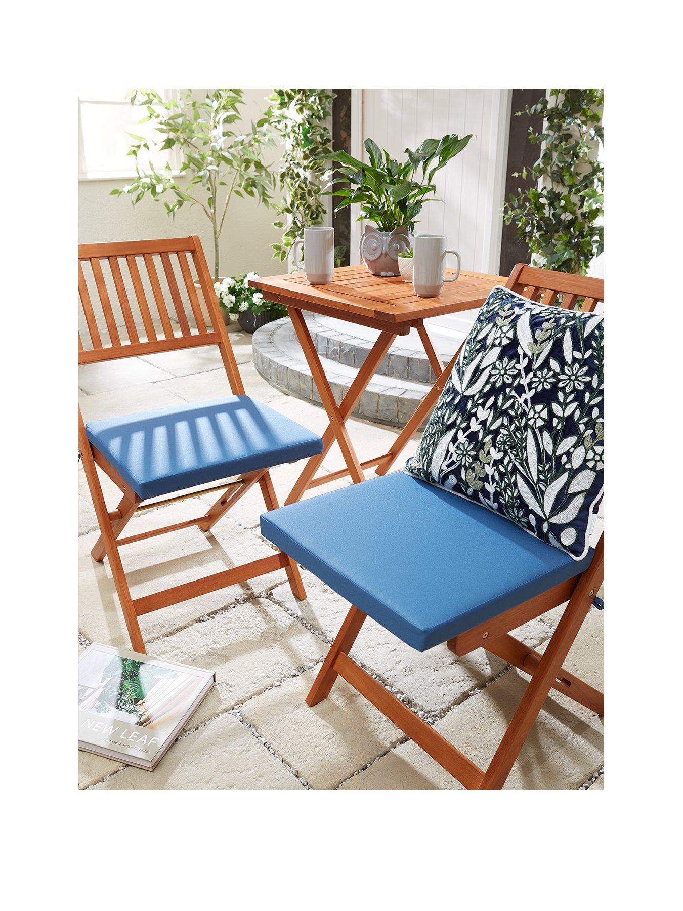 Product photograph of Pack Of 2 Seat Pads - Dark Blue from very.co.uk