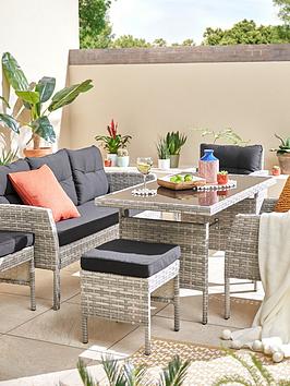 Product photograph of Very Home Desert Casual Dining Set Garden Furniture from very.co.uk