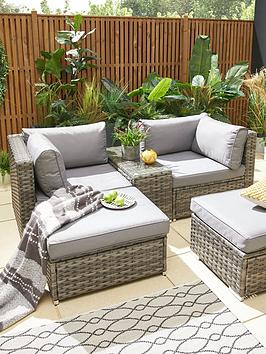 Product photograph of Very Home Aruba 2-seater Modular Sofa Set Garden Furniture from very.co.uk