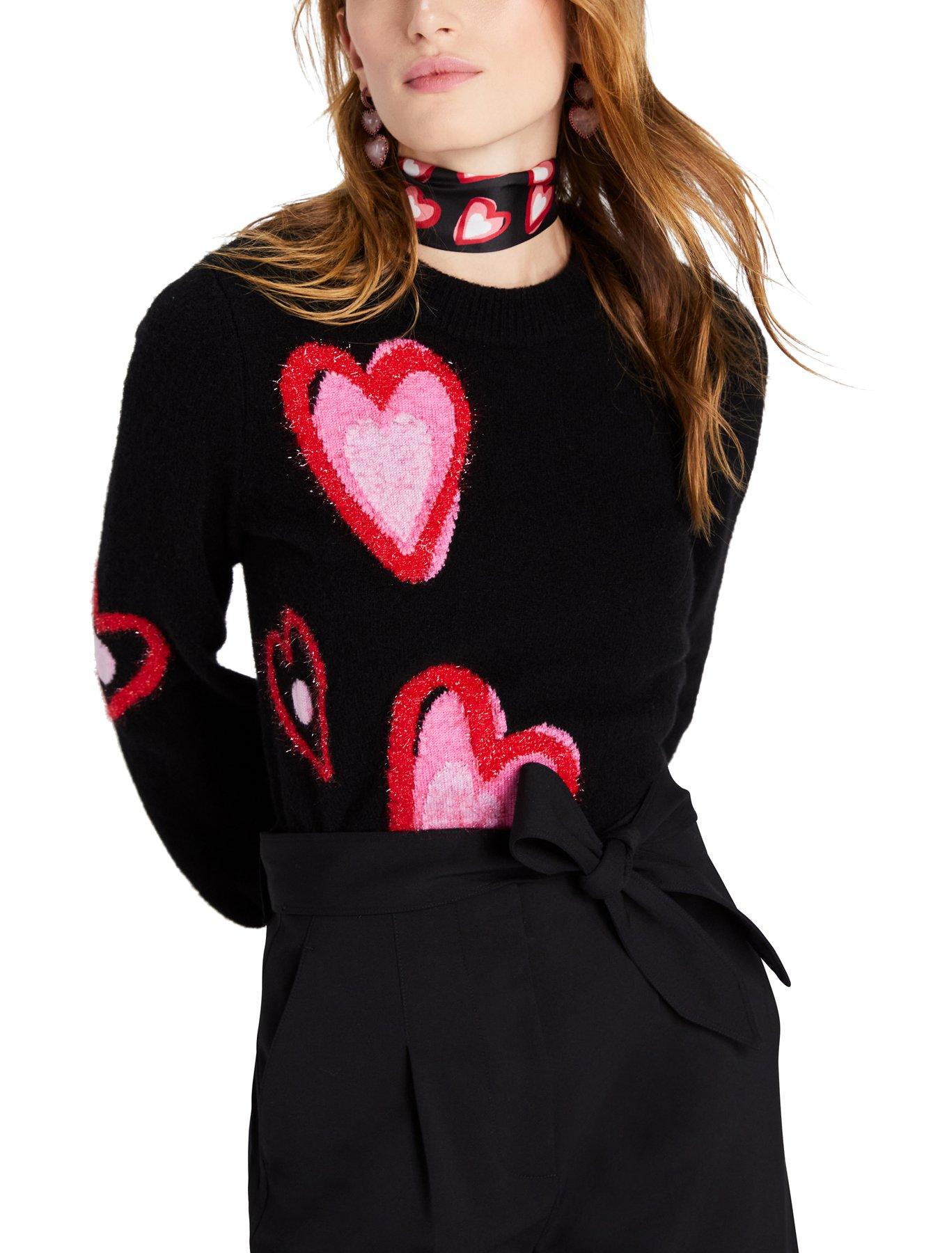 Kate Spade New York Overlapping Hearts Sweater very.co.uk