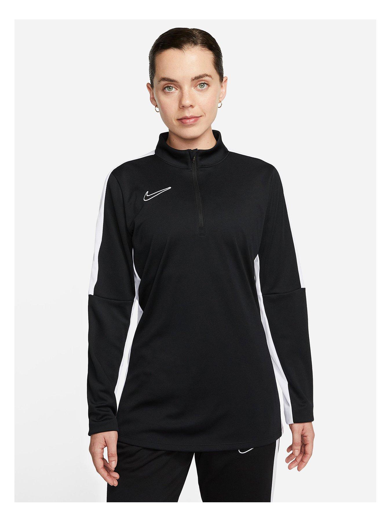 Nike Womens Academy 23 Dry Drill Top - Black | Very.co.uk