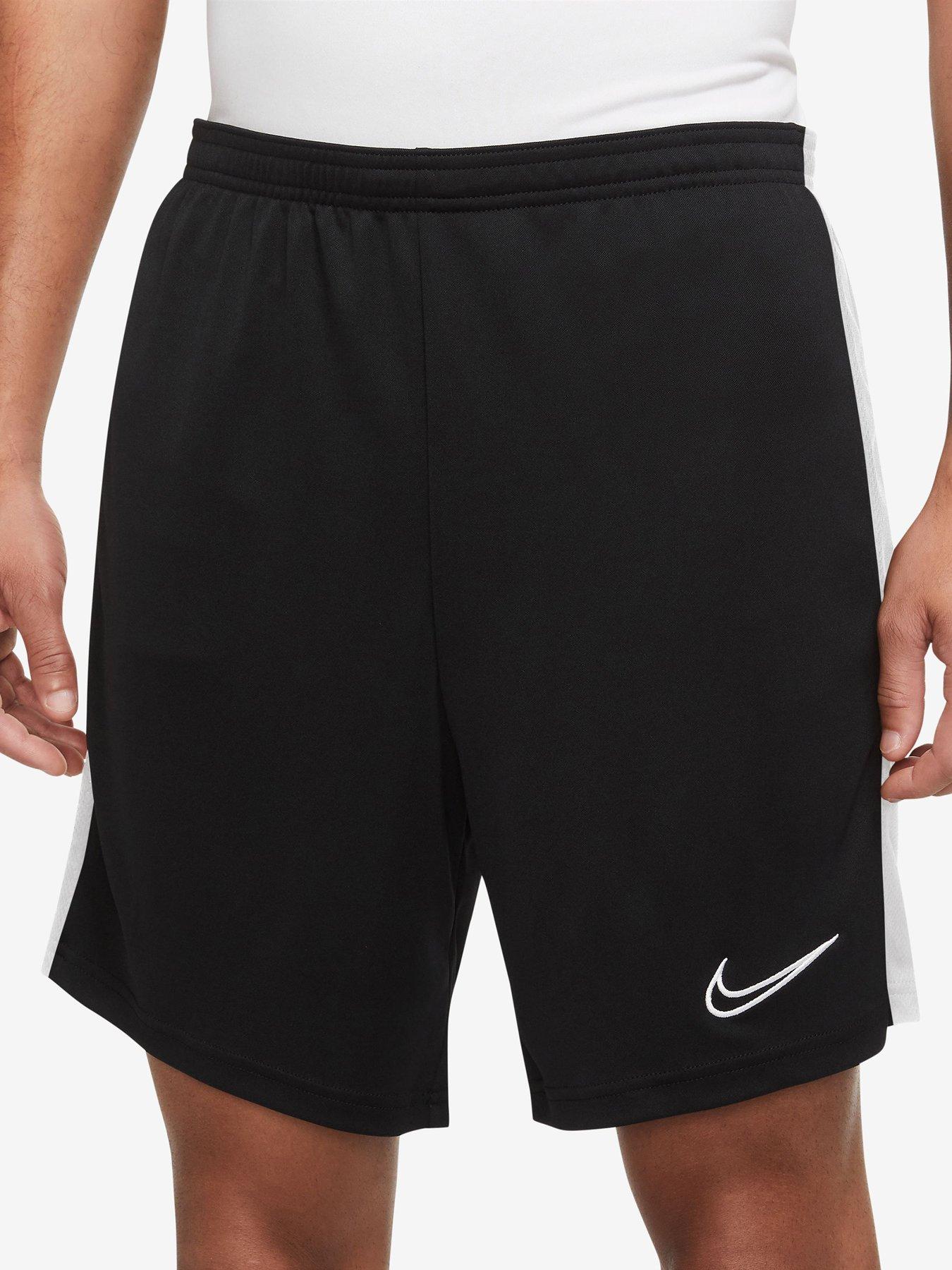 Nike Mens Black Standard Fit 100% Cotton Knee Length Athletic Shorts Size  Small