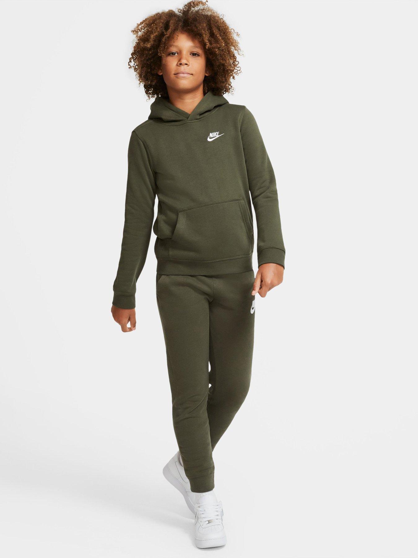 Khaki sales hoodie nike