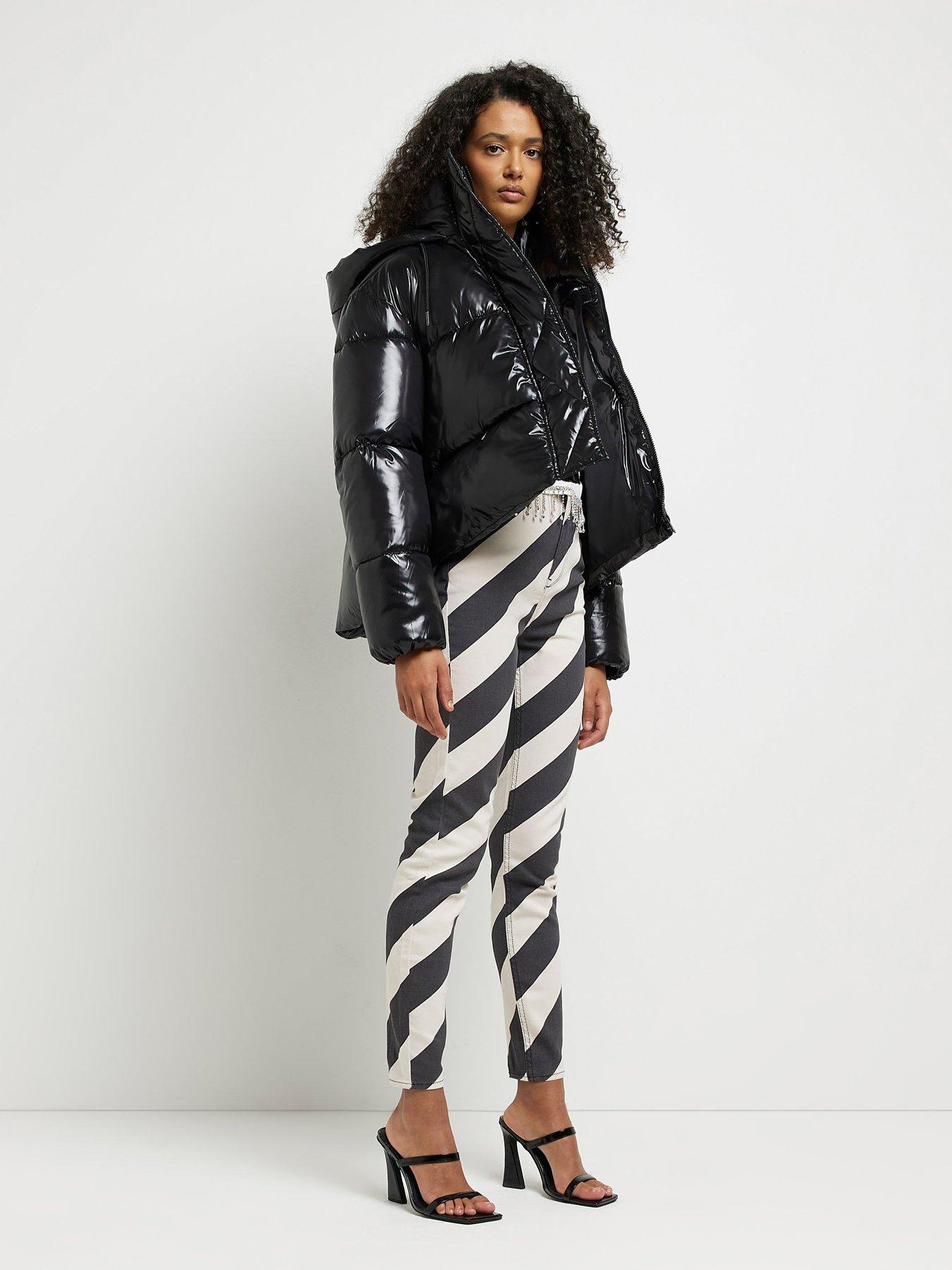 River island shiny store jacket