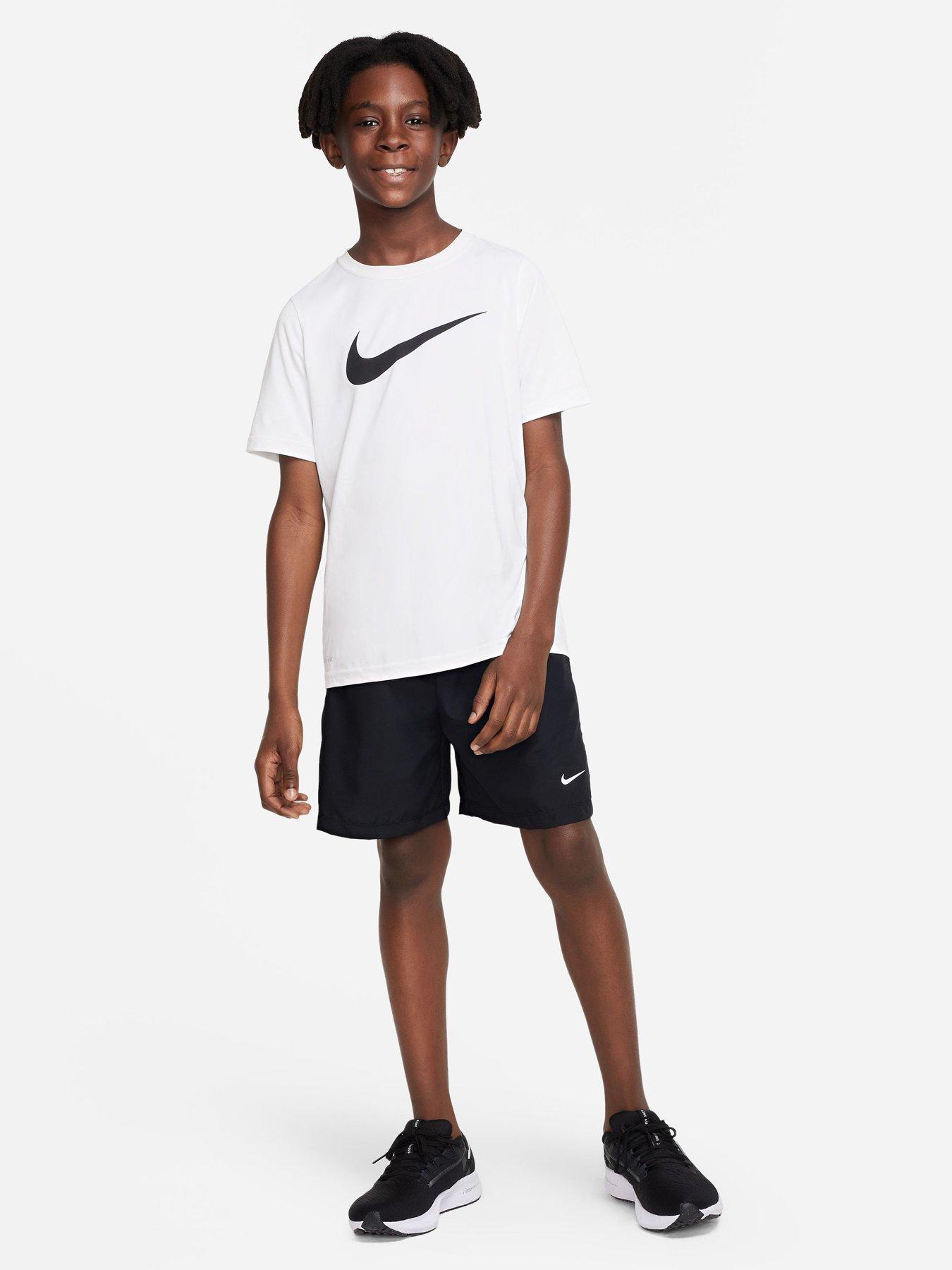 Nike Older Boys Dri-fit Woven Multi Shorts - Black | very.co.uk
