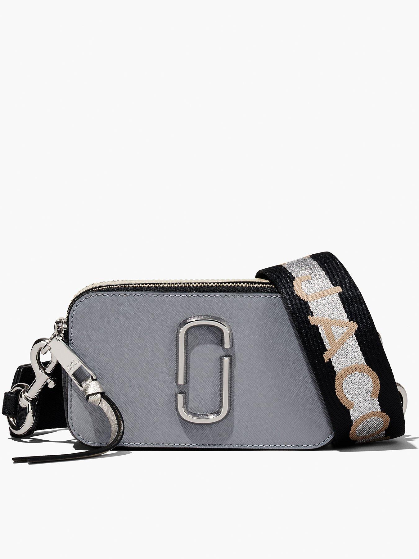 Marc Jacobs The Snapshot Camera Bag Light Grey in Leather with