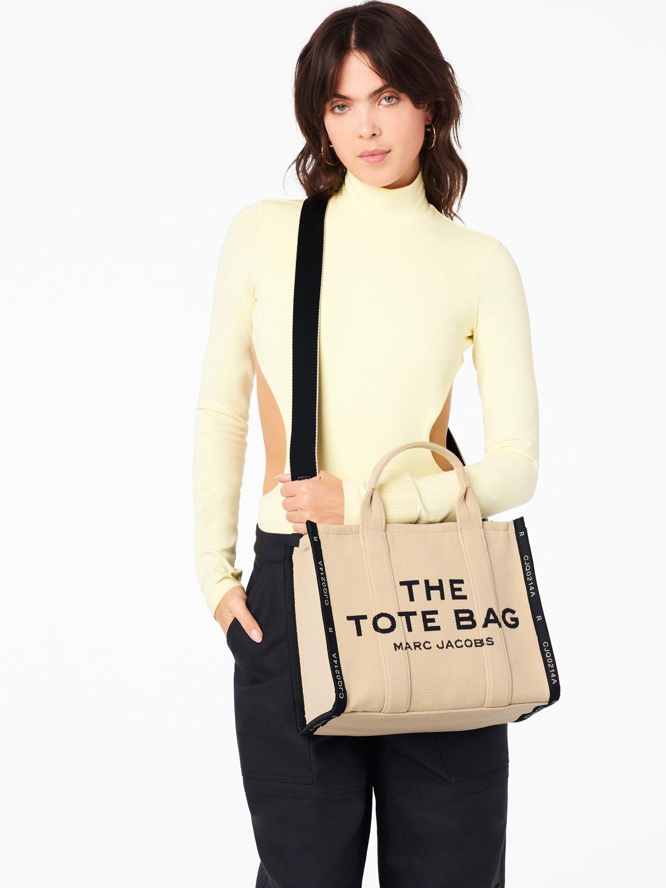 The Medium jacquard canvas tote bag in beige - Marc Jacobs