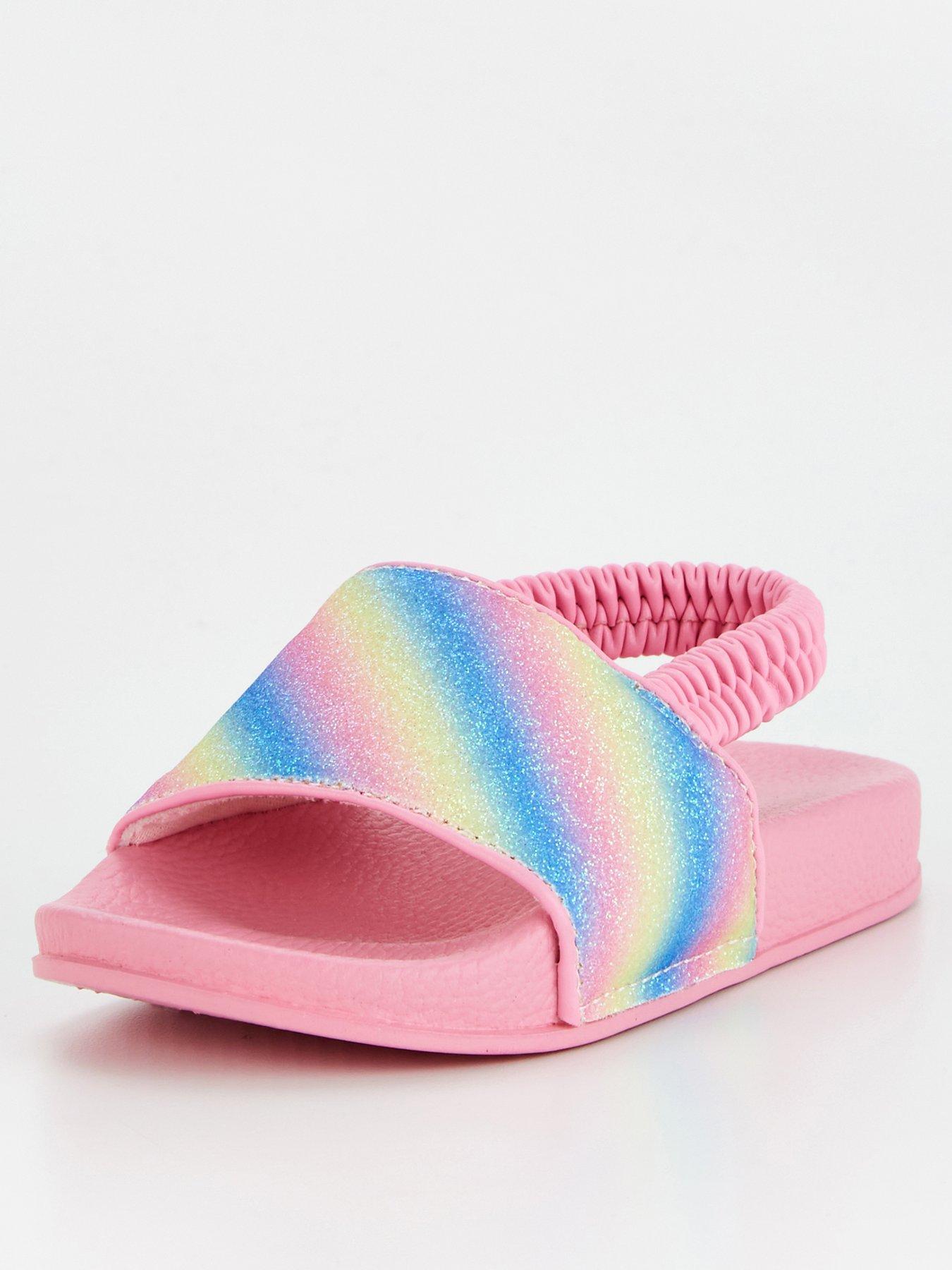 Pink rainbow flip sales flops