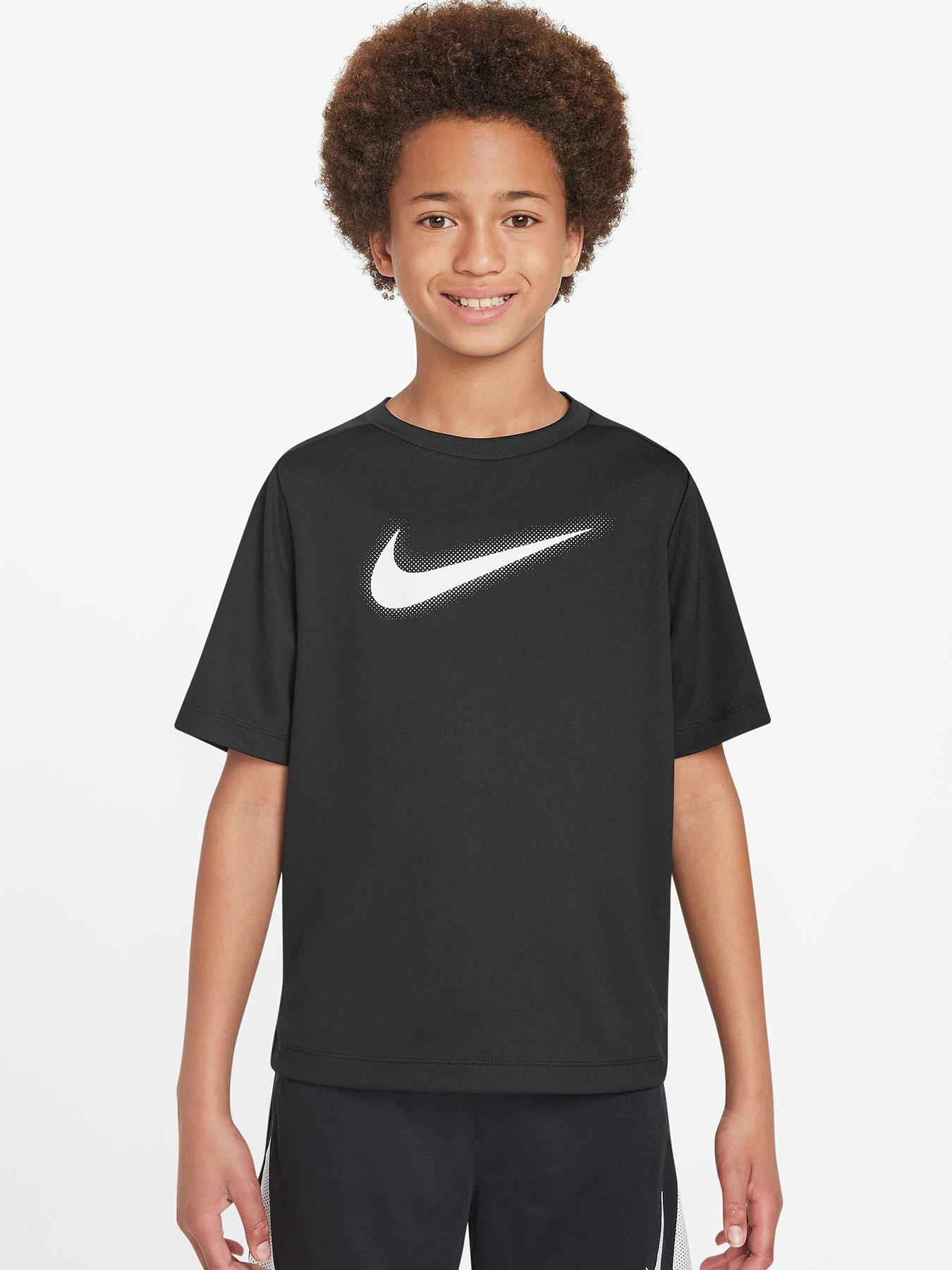 Boys white sales nike shirt