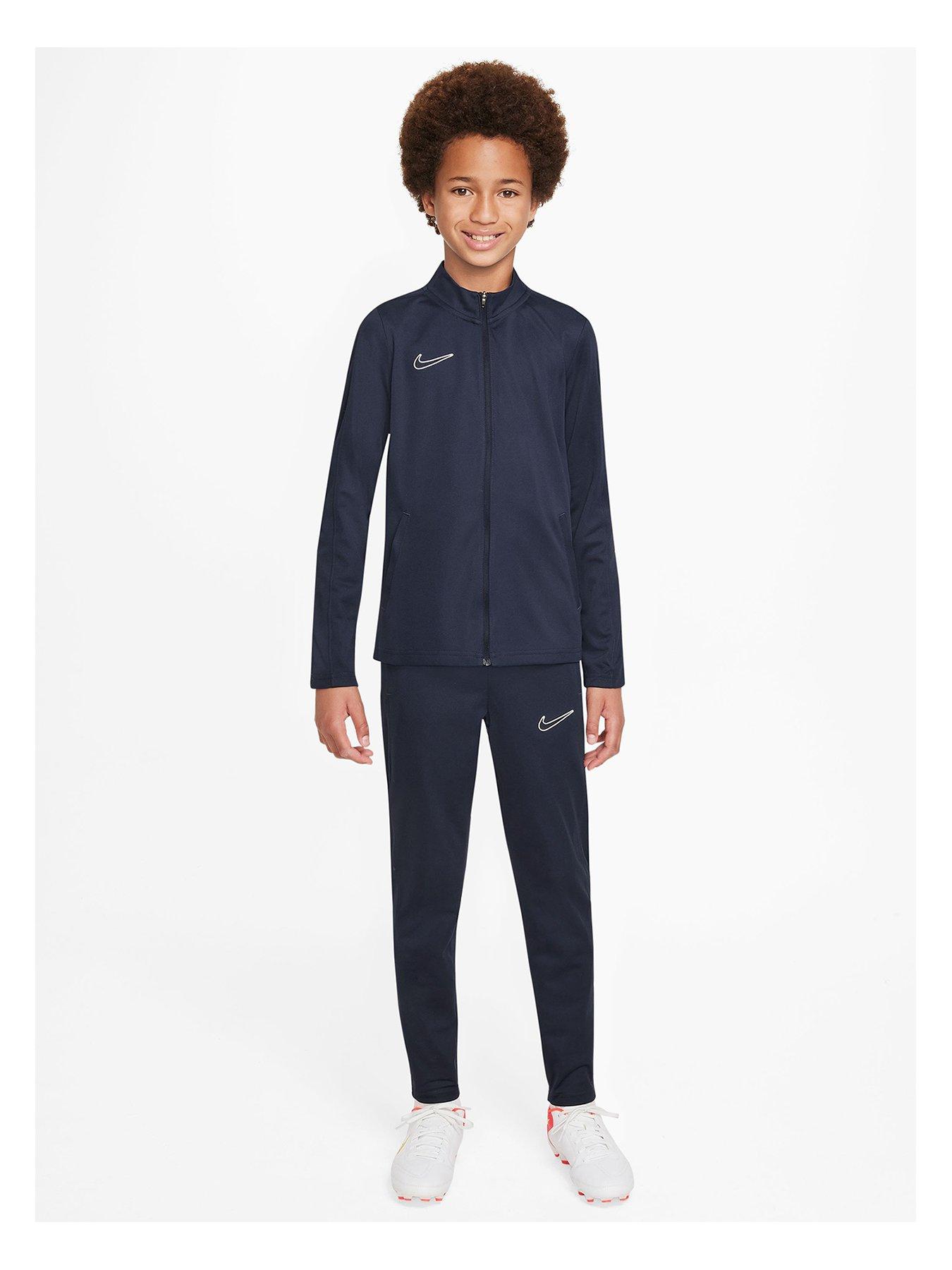 Junior grey nike clearance tracksuit