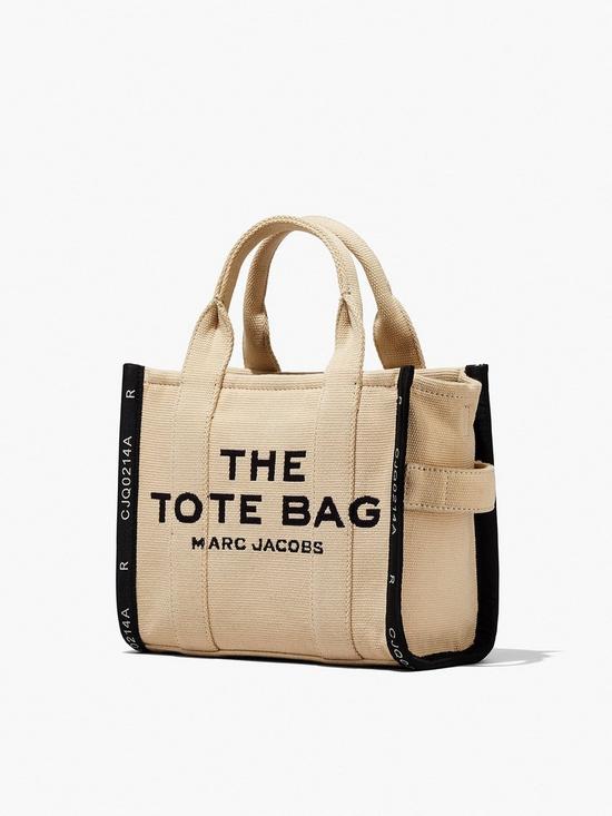 front image of marc-jacobs-the-jacquard-mini-canvas-tote-bagnbsp--warm-sand
