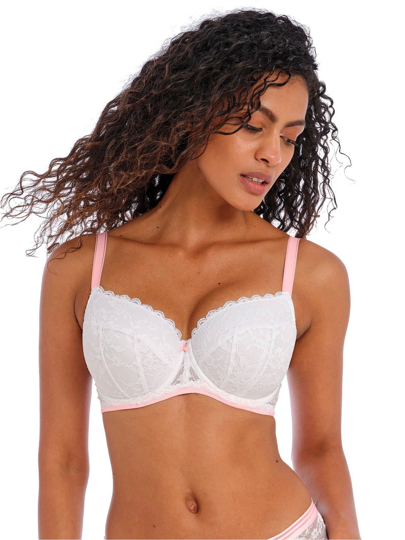 Buy A-GG Boudoir Collection White Scallop Lace Underwired Bra 38C