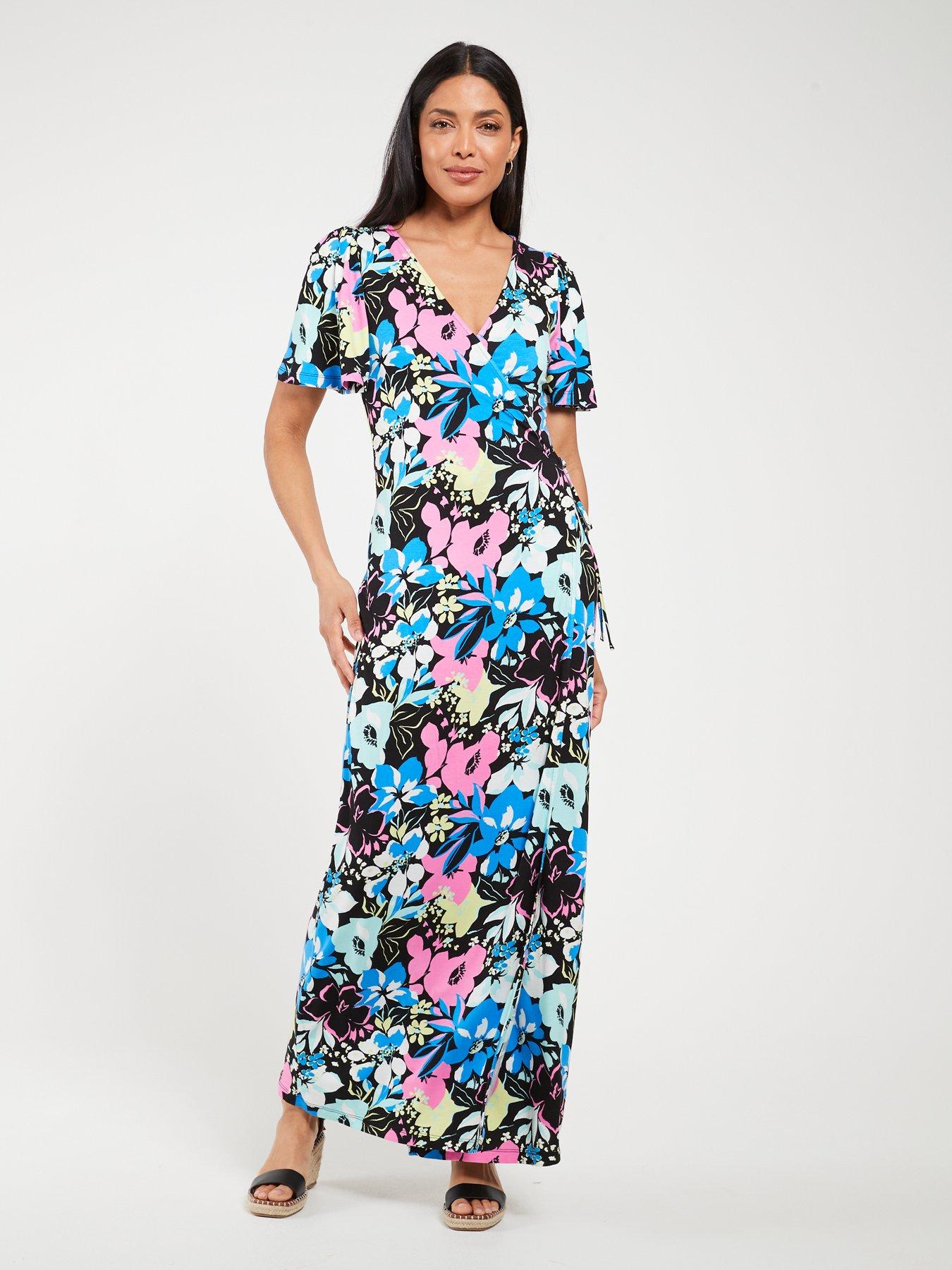 Maxi dress outlet ruffle sleeve