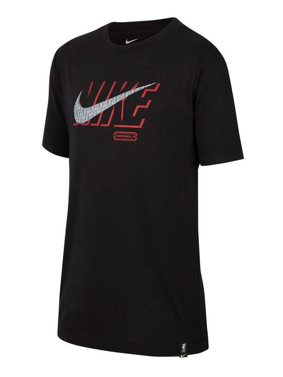 Nike Lfc Nike Junior Swoosh Club Tee - Black | very.co.uk