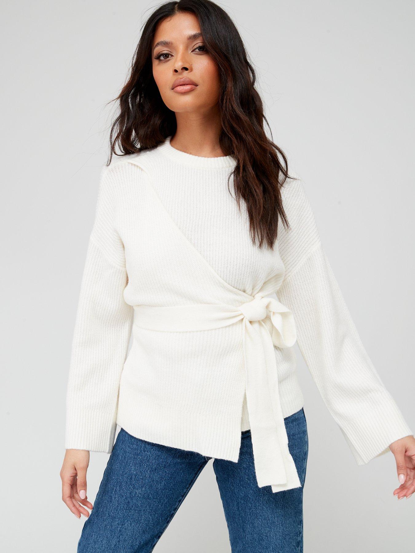 Guess white outlet jumper